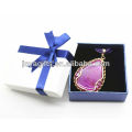 2013 natural Rose agate stone pendant necklace jewelry